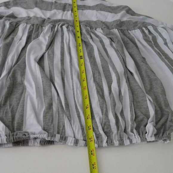 Time And Tru Striped Gray White Batwing Dolman Sleeve Knit Top Women Size S - Picture 6 of 8